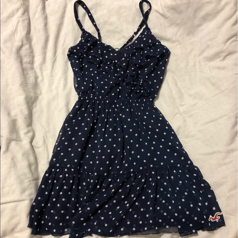 Navy V Neck Hollister Sun Dress